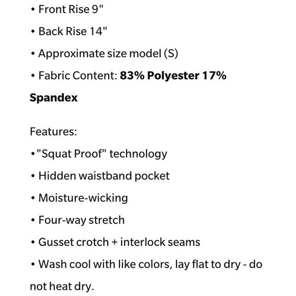 NWOT Yogalicious Lux high waisted ankle leggings - Picture 6 of 6